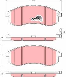 QWP set placute frana, frana disc QWP WBP786 (WBP786)