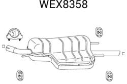 QWP Toba esapament finala QWP WEX8358 (WEX8358)