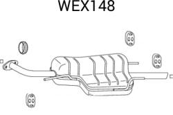 QWP Toba esapament finala QWP WEX148 (WEX148)