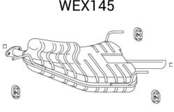 QWP Toba esapament finala QWP WEX145 (WEX145)