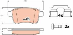 QWP set placute frana, frana disc QWP WBP740 (WBP740)