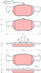 QWP set placute frana, frana disc QWP WBP339 (WBP339)