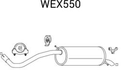 QWP Toba esapament finala QWP WEX550 (WEX550)