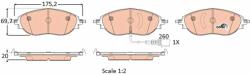 QWP set placute frana, frana disc QWP WBP1003 (WBP1003)