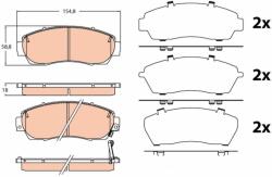 QWP set placute frana, frana disc QWP WBP1019 (WBP1019)
