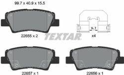 TEXTAR set placute frana, frana disc TEXTAR Q+ 2265501 (2265501)