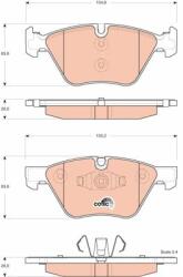 QWP set placute frana, frana disc QWP WBP943 (WBP943)