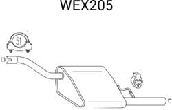 QWP Toba esapament finala QWP WEX205 (WEX205)