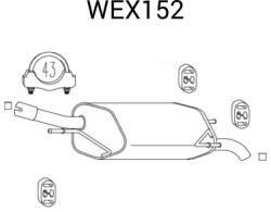 QWP Toba esapament finala QWP WEX152 (WEX152)