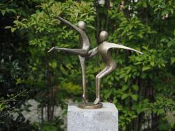 Thermobrass Statuie de bronz moderna 2 Dancing gymnast 57x55x37 cm
