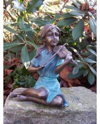 Thermobrass Statuie de bronz moderna Girl playing violin 15x9x12 cm