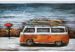 Thermobrass Tablou metal 3D Surfing van 120x80 cm Albastru