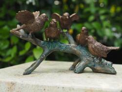 Thermobrass Statuie de bronz moderna Birds on branch 19x19x29 cm