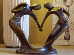 Thermobrass Statuie de bronz moderna Abstract dancers big 24x30x14 cm