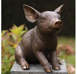 Thermobrass Statuie de bronz moderna Sitting pig 29x24x36 cm