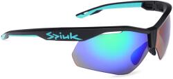 SPIUK - ochelari soare sport Ventix K, 2 lentile de schimb transparent si verde oglinda - rama neagra turquoise (GVEKNTEV) - trisport