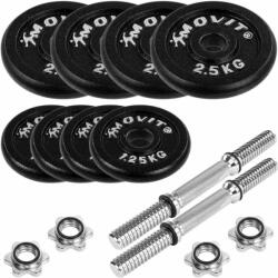 MOVIT Egykezes súlyzó szett 2 x 10 kg öntöttvas (20040817) - kokiskashop