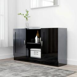 vidaXL Servantă, negru extralucios, 120 x 30, 5 x 70 cm, PAL (802784) Comoda