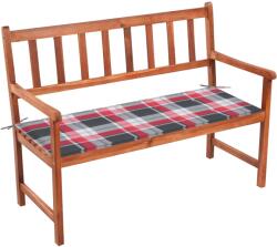 vidaXL Bancă de grădină cu pernă, 120 cm, lemn masiv de acacia (3063781)