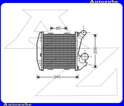 SMART FORTWO 1997.01-2002.04 /W450/ Intercooler, levegőhűtő "0.8Cdi" 170x220x50 0706.3036