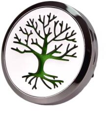 PLANTECO Difuzor auto 3.8 cm pentru uleiuri esentiale argintiu tree life , Planteco