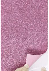  Dekorgumi A/4 2 mm glitteres, öntapadós rózsaszín