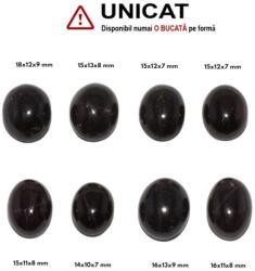 Cabochon Granat Stea de Forma Ovala - 14-18 x 10-13 x 7-9 mm