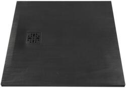 MARMY BASALTO 80x80 cm zuhanytálca Cavalli Black 80 8112 80 80 54 (80 8112 80 80 54)