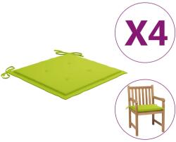 vidaXL Perne scaune de grădină 4 buc. verde 50x50x3 cm țesătură Oxford (314063)