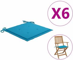 vidaXL Perne scaune grădină 6 buc. albastru 40x40x3 cm țesătură Oxford (314011)