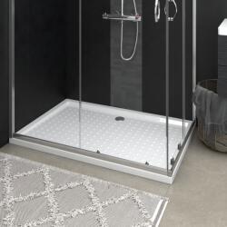 vidaXL Cădiță de duș cu puncte, alb, 80x120x4 cm, ABS (148901) - vidaxl