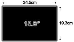  A000075320 15.6" matt laptop LCD kijelző, LED panel HD+ (1600 X 900) 40pin (A000075320)
