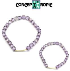  Bratara Ametrin Diametru 55 mm - Cub 6x6 mm - Accesorii Gold Filled - concepttropic - 121,00 RON
