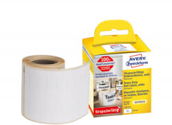 Avery Zweckform No. A1976414 fehér színű 59 x 102 mm méretű, nyomtatható öntapadós tekercses időjárásálló etikett címke, erős, tartós ragasztóval - kiszerelés: 50 címke / tekercs, 1 tekercs / doboz