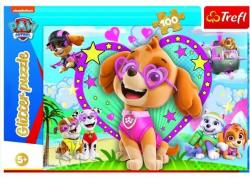 Trefl Mancs őrjárat - Sky csillámló puzzle 100 db-os (14818)