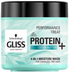 Schwarzkopf Gliss Kur Hajpakolás 4 az 1-ben protein kakaóvajjal száraz hajra 400 ml