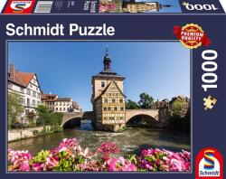 Schmidt Spiele Bamberg, Regnitz és a régi városháza 1000 db-os (58397)