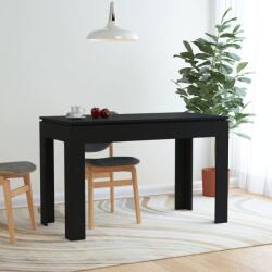 vidaXL fekete forgácslap étkezőasztal 120 x 60 x 76 cm (800757) - vidaxl