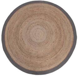 LABEL51 Covor de iută, rotund, 150 cm, gri SH-24.001 (432819) Covor