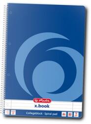 Herlitz Caiet cu spira A4, 80 file, dictando, X. Book, Herlitz HZ0306423 (306423)