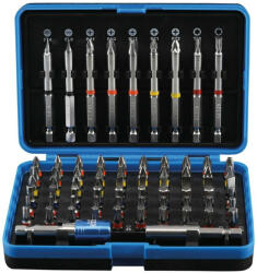BGS technic 9-4815 színkódolt bitkészlet, rövid és hosszú (lapos, PH, PZ, torx, imbusz), 71 részes (9-4815) - praktikuskft