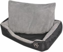vidaXL Pat pentru câini cu pernă căptușită, negru, mărime XXL (170423) - comfy