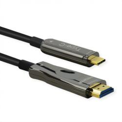 Roline Cablu activ optic USB type C la HDMI (AOC) 4K60Hz T-T 30m, Roline 14.01. 3474 (14.01.3474-1)