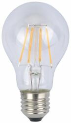 Led Filament E27 6W, 800 lumen, 10db felett-10%. 80W izzó helyett. 2700 kelvin, meleg fehér. Nem vibrál a fénye! Kerti fényfüzér foglalatba is! (LLKFIL6WE2760617K2700)