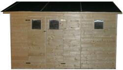  Kerti faházikó 2, 7x3, 9m, (19mm) ablakokkal, GILET, szerszámok