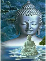  Buddha kék színvilág kreatív gyémántkirakó készlet
