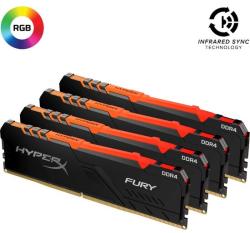 Kingston HyperX FURY RGB 128GB (4x32GB) DDR4 2666MHz HX426C16FB3AK4/128