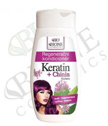 Bione Cosmetics Keratin Chinin regeneráló kondicionáló hajra 260 ml