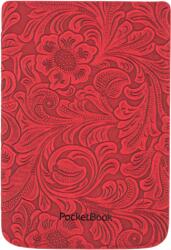 PocketBook 6" E-Book Olvasó Tok - Piros virágmintával (HPUC-632-R-F)