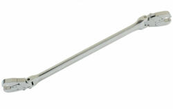 Laser Tools LAS-7380 kétoldali csuklós, extra hosszú, racsnis fékcsőkulcs, 8 x 9 mm (LAS-7380)
